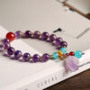 Natural Amethyst Raw Crystal Bracelet