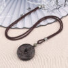 Ebony Nine Palaces Bagua Pendant with Buddha