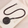 Ebony Nine Palaces Bagua Pendant with Buddha