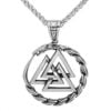 Viking Triangle Rune Amulet Pendant Necklace