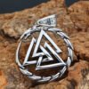 Viking Triangle Rune Amulet Pendant Necklace