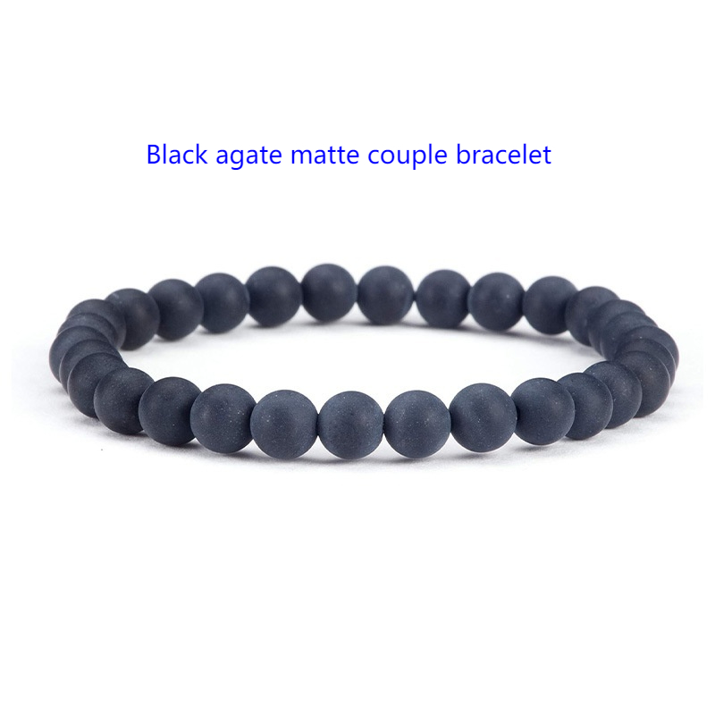 Gemstone couple bracelet