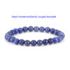 Gemstone couple bracelet