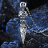 Sterling Silver Vajra Phurba Amulet Necklace