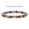 Gemstone couple bracelet