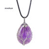 Meditation Energy Natural Crystal Life Tree Necklace