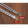 Sterling Silver Men's Six-Word Mantra Pure Silver Chain