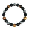 Triple Protection Bracelet - Tiger’s Eye, Obsidian, Hematite