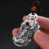 Vintage 999 Silver Pixiu Necklace – Couples’ Luck & Wealth Pendant Jewelry