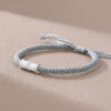 Bamboo Knot Handcrafted Braided Rope Bracelet for Couples | Korean Style Handwoven Bracelet for Students | Unisex Wristband