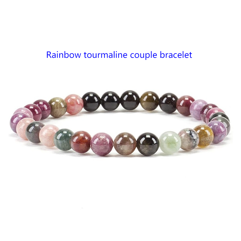 Gemstone couple bracelet