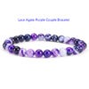 Gemstone couple bracelet