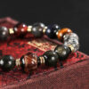Black Myth Wukong Flame Stone Obsidian Beaded Bracelet