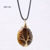 Meditation Energy Natural Crystal Life Tree Necklace