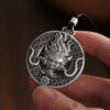 Sterling Silver Dragon Head Amulet