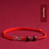 Endless Luck: Cinnabar Zodiac Year Red String Bracelet for Wealth, Handcrafted Lucky Couple Gift