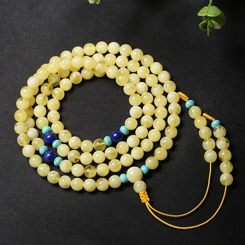 Mindfulness 108 Beeswax Buddha Beads Bracelet