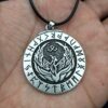 Viking Phoenix Firebird Rune Amulet Pendant