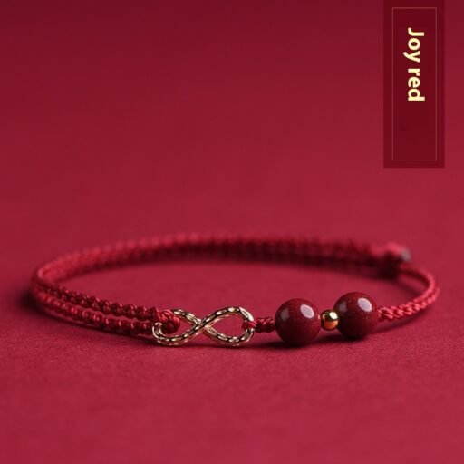 Endless Luck: Cinnabar Zodiac Year Red String Bracelet for Wealth, Handcrafted Lucky Couple Gift