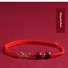 Endless Luck: Cinnabar Zodiac Year Red String Bracelet for Wealth, Handcrafted Lucky Couple Gift