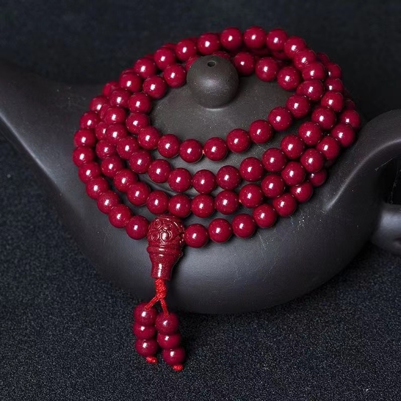 108 Beads Cinnabar Buddha Bracelet