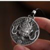 Sterling Silver Dragon Head Amulet