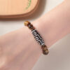 Authentic Tibetan Dzi Bead Bracelet with Agate and Tiger's Eye