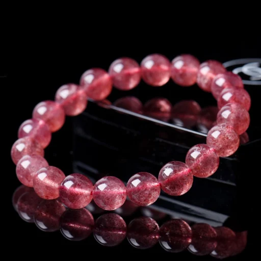 Obtain the Bracelet of Love – Natural Strawberry Quartz Bracelet