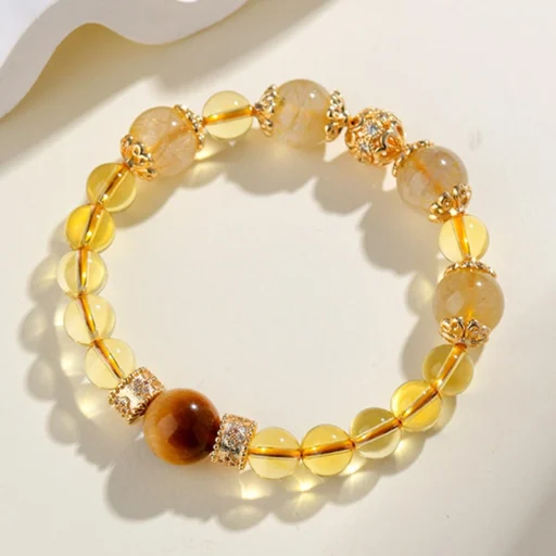 Gold Crystal Fortune Bracelet