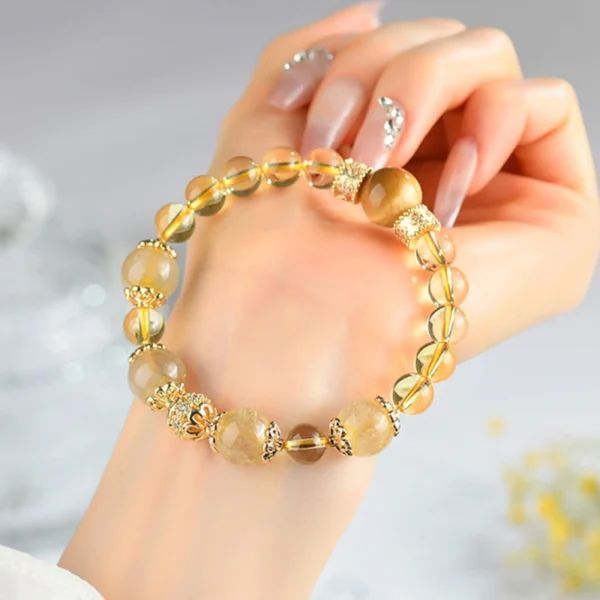 Gold Crystal Fortune Bracelet