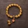 Traditional Chinese Medicine Blood Pressure Lowering Bracelet – Yellow Gold Foil Glaze Bracelet