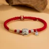 Guarding Peace - Fortune Lion 999 Silver Couple Bracelet
