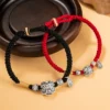 Guarding Peace - Fortune Lion 999 Silver Couple Bracelet