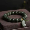 Attract wealth-Jadeite Pixiu jade bracelet