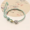 999 Pure Silver Lion Dance Hand-woven Bracelet