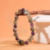 Natural grey moonstone amethyst beaded lucky bead bracelet