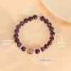 Natural Brazilian Amethyst Beaded Good Luck Bracelet