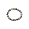 Natural grey moonstone amethyst beaded lucky bead bracelet