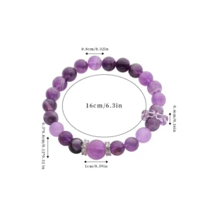 Natural Amethyst Fortune Bracelet