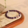 Natural Brazilian Amethyst Beaded Good Luck Bracelet